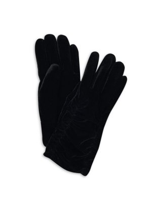 Бархатные перчатки Thinsulate со сборками Marcus Adler, черный ADLER