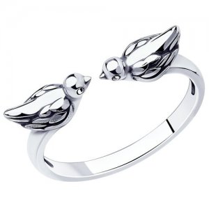Кольцо из серебра 95-110-01319-1, размер 17 Diamant