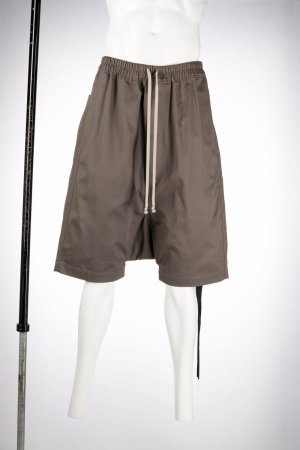 Спортивные шорты из органического хлопка с кулиской Rick Owens DRKSHDW. Цвет: серый