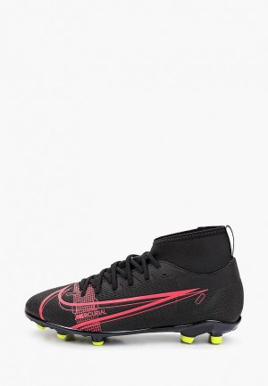 Бутсы Nike JR SUPERFLY 8 CLUB FG/MG. Цвет: черный