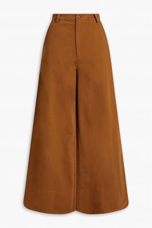 Широкие брюки из хлопкового твила , светло-коричневый Solid & Striped