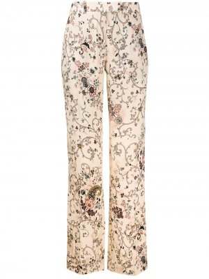 Расклешенные брюки с узором пейсли Etro. Цвет: нейтральные цвета