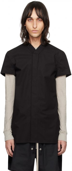 Черная рубашка для гольфа , цвет Black Rick Owens
