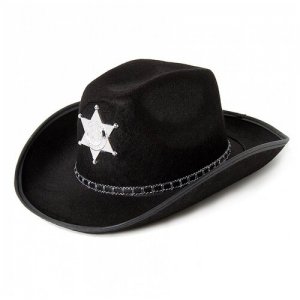 Шляпа Шериф черная СмеХторг. Цвет: черный