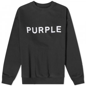 Фирменный флисовый свитшот с круглым вырезом , черный Purple Brand