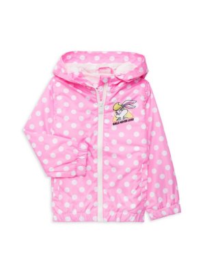 Куртка Lola для маленькой девочки в горошек , розовый Members Only
