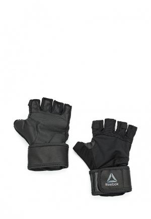 Перчатки для фитнеса Reebok OS U WRIST GLOVE. Цвет: черный
