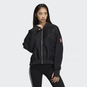 Куртка-бомбер CNY Originals adidas. Цвет: черный