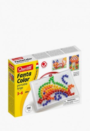 Набор игровой Quercetti Мозаика Fantacolor Portable large, 150 элементов. Цвет: разноцветный