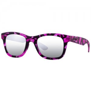 Солнцезащитные очки , вайфареры, оправа: пластик, градиентные, с защитой от УФ, зеркальные, фиолетовый Italia Independent. Цвет: фиолетовый