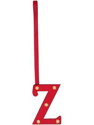 Подвеска в виде буквы Z с заклепками Burberry. Цвет: красный