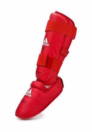 Щитки adidas Combat WKF Shin & Removable Foot. Цвет: красный