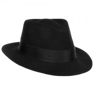Шляпа SEEBERGER арт. 70424-0 FELT FEDORA (черный), размер 59. Цвет: черный