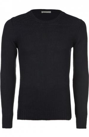 Вязаный пуловер Daniele Fiesoli. Цвет: темно-синий