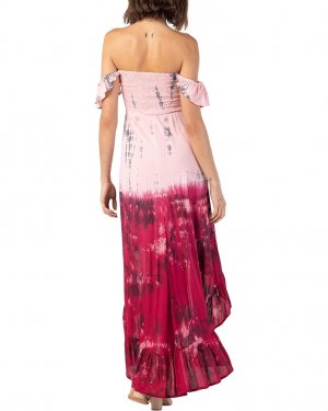 Платье Brooklyn Maxi Dress, цвет Pink Maroon Leo Tiare Hawaii