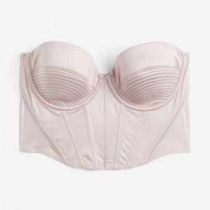 Корсет Padded Satin, светло-розовый H&M