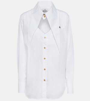 Хлопковая рубашка с вырезами , белый Vivienne Westwood