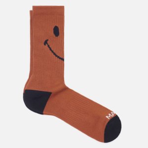 Носки Smiley Oversized MARKET. Цвет: оранжевый