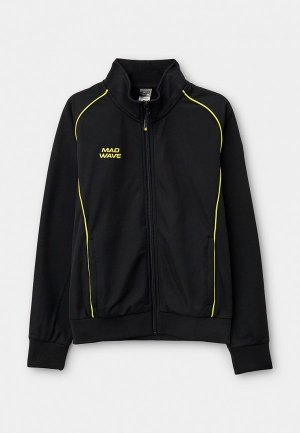 Олимпийка MadWave Track jacket Junior. Цвет: черный