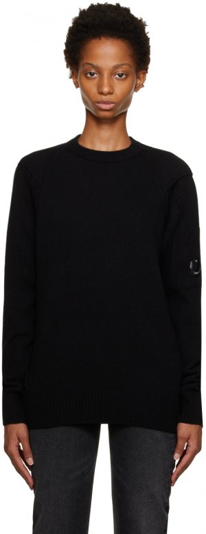 Черный свитер с завышенными швами C.P. Company