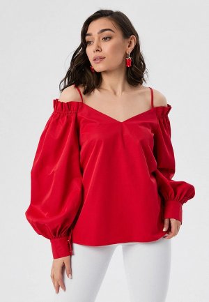 Блуза LMP. Цвет: красный