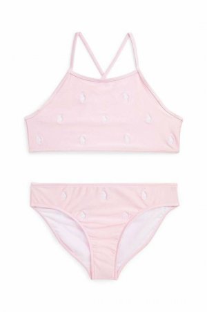 Детский купальник-двойка , розовый Polo Ralph Lauren