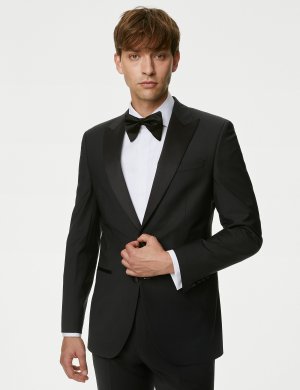 Идеальный пиджак-смокинг строгого кроя , черный Marks & Spencer