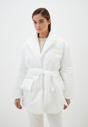 Куртка утепленная GLVR. Цвет: белый