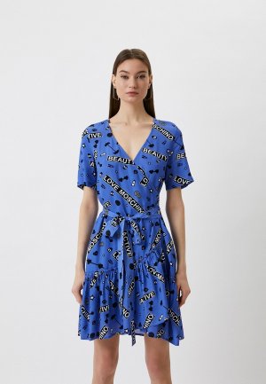 Платье Love Moschino. Цвет: синий