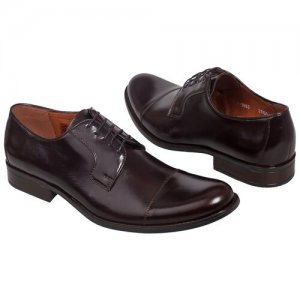 Кожаные мужские ботинки на шнурках C-3963-S2/63 brown Conhpol. Цвет: коричневый