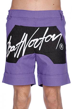 Шорты Unisex Basic Shorts Purple Bat Norton. Цвет: фиолетовый,черный