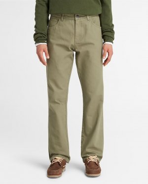 Мужские брюки с 5 карманами классического покроя зеленого цвета , зеленый Timberland. Цвет: зеленый