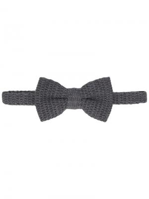 Вязаный галстук-бабочка Eleventy. Цвет: серый