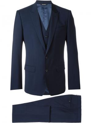 Three-piece dinner suit Dolce & Gabbana. Цвет: синий