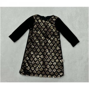 Платье для девочки, 4 года Lilax. Цвет: черный