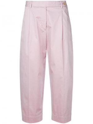 Укороченные брюки Mauro Grifoni. Цвет: розовый и фиолетовый