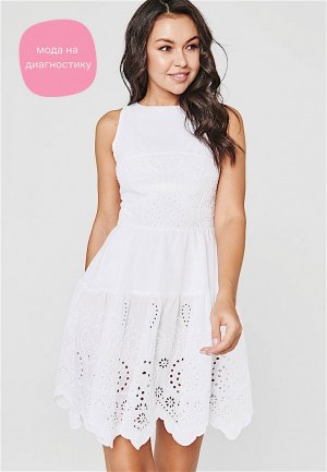 Платье Jolifashn LA. Цвет: белый