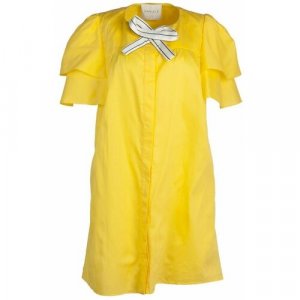 Платье , размер 48, желтый Daniele Carlotta. Цвет: желтый