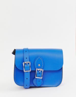 Средняя сумка через плечо с пряжкой Leather Satchel Company. Цвет: синий