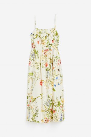 Платье Linen-blend Midi, кремовый H&M