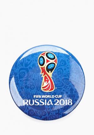 Значок 2018 FIFA World Cup Russia™ Zabivaka. Цвет: синий