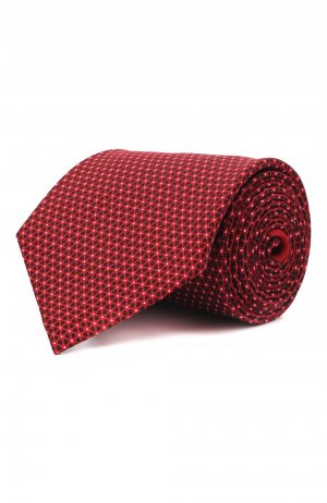 Шелковый галстук Ermenegildo Zegna. Цвет: красный