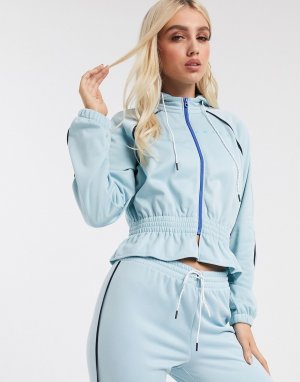 Спортивная куртка со сборкой на поясе Juicy couture-Синий Couture