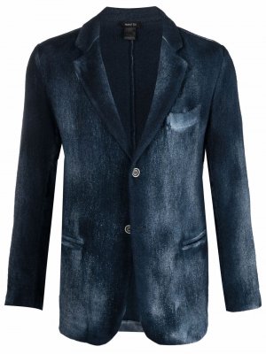 Пиджак с выцветшим эффектом Avant Toi. Цвет: синий