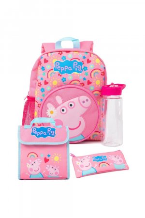 Набор рюкзаков с логотипом , розовый Peppa Pig
