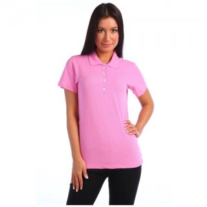 Женская футболка поло розовая (10173, розовый, размер: 60) Натали. Цвет: розовый