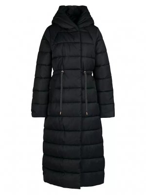 Стеганое длинное пальто Alexandria , цвет black sage tartan Barbour