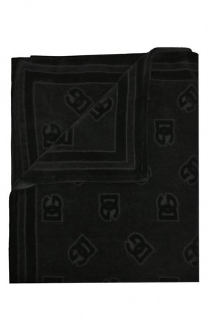 Хлопковое полотенце Dolce & Gabbana. Цвет: чёрный