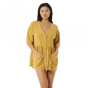 Короткое платье Premium Short Sleeve, желтый Rip Curl
