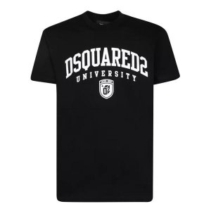 Футболка logo cotton t-shirt , черный Dsquared2